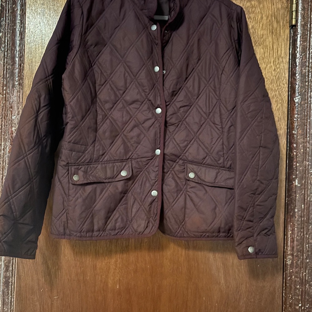 Eddie Bauer Quilted Women's Jacket - Dark Plum XL